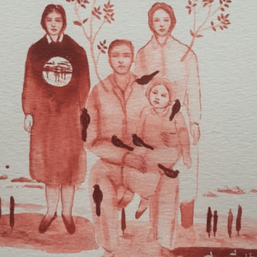 disegno di una famiglia