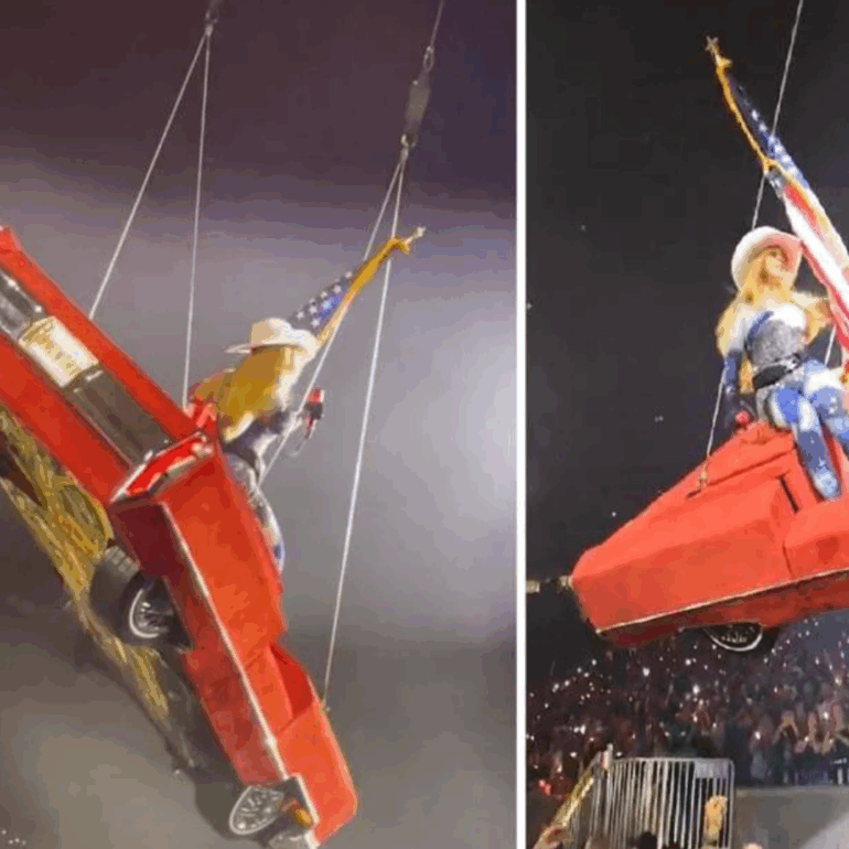 Beyoncé: l'auto volante si blocca a mezz'aria!